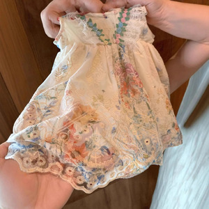 Abito Estivo per Ragazze con Spalline all'<span class=keywords><strong>Uncinetto</strong></span>, Nuovo Stile alla Moda, Dolce Abito Principessa in Pizzo Floreale Francese - Product Image 3