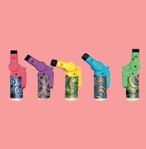 Cabezal móvil en caja de exhibición, a prueba de viento, envío rápido, encendedor de soplete inclinado recargable de Gas para acampar al aire libre, uso diario - Product Image 2