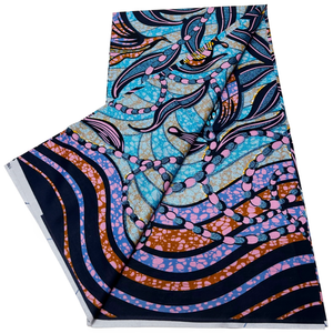 <span class=keywords><strong>Tela</strong></span> africana de alta calidad con estampado nigeriano Ankara, 6 yardas, 100% algodón para <span class=keywords><strong>vestidos</strong></span> de mujer, ideal para fiestas. - Product Image 3