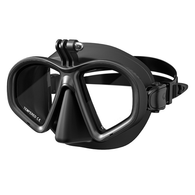 ZJFIT  New Design Anti Fog Diving Goggles Freediving Gear Low Volume Scuba Diving Masks with Dive Flashlight