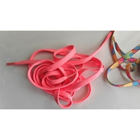 Lacets plats en fibre de polyester imprimés numériquement et colorés pour chaussures de sport d'extérieur