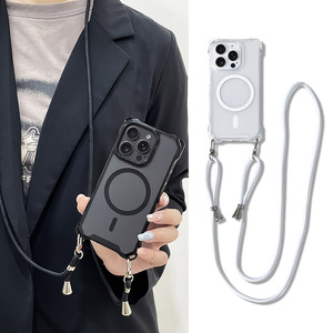 Étui pour <span class=keywords><strong>iPhone</strong></span> 17 Pro Max <span class=keywords><strong>avec</strong></span> <span class=keywords><strong>cordon</strong></span> réglable et bandoulière, compatible <span class=keywords><strong>iPhone</strong></span> 11, <span class=keywords><strong>13</strong></span>, 14, 15, 16, 17 - Product Image 2