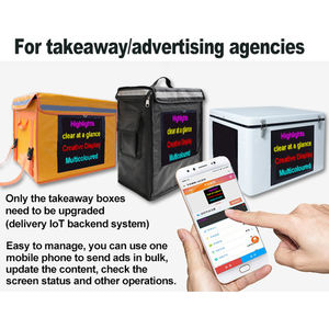 <b>Led</b> <b>Display</b> Takeout Box Incubator Delivery Box Screen Outdoor Waterproof Advertising Screen Rider Takeout App Community Screen - Product Image 6