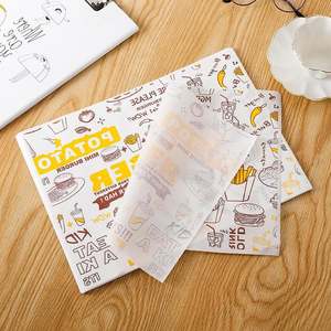 Custom Greaseproof <b>Paper</b> with Logo Printing Food Grade Deli Hamburger Sandwich Wax <b>Paper</b> Custom Food Wrapping <b>Paper</b> - Product Image 1