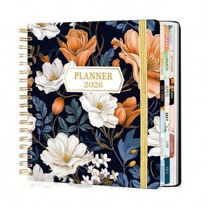 Agenda personnalisé Prolead avec logo en feuille d'or, couverture rigide B5, papier écologique, reliure spirale, 80 feuilles, impression CMYK - Product Image 1