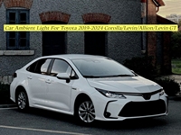 Kit d'éclairage d'ambiance intérieur 12V pour Toyota Corolla / Levin / Allion / Levin GT 2019-2024 Glefon, lampe d'ambiance Plug and Play
