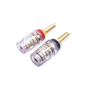 Terminal de audio de cobre transparente chapado en oro de 65 mm, conector grande de 520 con salida extendida de 4 mm para banana, poste M8, salida de fábrica - Product Image 2