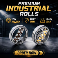 Roulement à rouleaux auto-alignant en acier chromé 2209, double rangée, précision P6, joints 2RS, 45*85*23MM, faible bruit