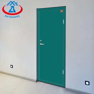 ZHTDOORS Puertas de entrada comercial de metal EN 60min puerta cortafuegos acero barato seguro Shandong puerta ignífuga - Product Image 2