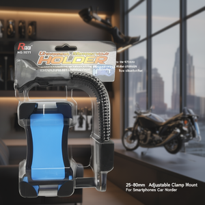 Universal Motorcycle Phone Holder 25-80mm Adjustable <b>Clamp</b> Mount For Smartphones <b>Car</b> Holder - Product Image 3