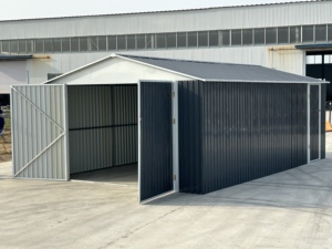 Cabanon <span class=keywords><strong>de</strong></span> <span class=keywords><strong>garage</strong></span> en métal <span class=keywords><strong>de</strong></span> 12x20 pieds <span class=keywords><strong>avec</strong></span> serrures à double <span class=keywords><strong>porte</strong></span> Bouches d'aération <span class=keywords><strong>Abri</strong></span> <span class=keywords><strong>de</strong></span> <span class=keywords><strong>jardin</strong></span> Espace <span class=keywords><strong>de</strong></span> rangement polyvalent durable en métal - Product Image 6