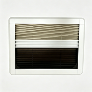 Fenêtre latérale à charnières pour <span class=keywords><strong>caravane</strong></span> 500x350mm 4R70 avec rideau, livraison directe d'usine - Product Image 3