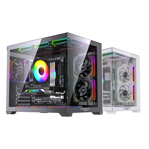 Lovingcool Panorámica de vidrio templado MicroATX Mid <span class=keywords><strong>Tower</strong></span> Cross-Border Desktop Gaming <span class=keywords><strong>Case</strong></span> Acrílico Computadora Torres ATX Form Stock - Product Image 5