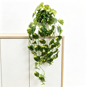 Plantes artificielles suspendues Pothos de 90 cm en gros avec pot, fausse vigne de lierre, feuillage tombant pour mur, plafond, mariage, jardin, décoration intérieure - Product Image 1