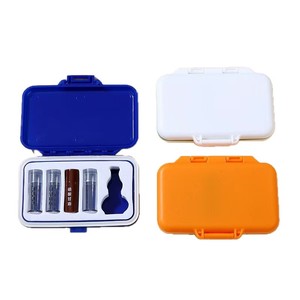 Mini boîte à médicaments portable rectangulaire recouverte de trois couleurs aléatoires pour usage d'urgence des personnes âgées - Product Image 5