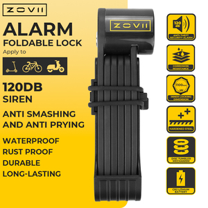 Verrou de vélo pliable intelligent étanche IP67 avec garantie de qualité, <span class=keywords><strong>antivol</strong></span>, durable, pour la sécurité des motos - Product Image 2