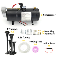 Compresseur d'air automobile universel 12V 120PSI 3L de haute qualité et klaxon amélioré
