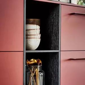 Armoires de rangement multifonctionnelles de ménage de Woond solide de luxe de lumière rouge haut de gamme pour la maison de cuisine - Product Image 2