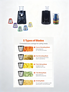 Robot culinaire <span class=keywords><strong>électrique</strong></span>, préparateur de salades, coupe-légumes, trancheuse à pommes de terre et carottes, <span class=keywords><strong>râpe</strong></span> à concombre, usage domestique - Product Image 5