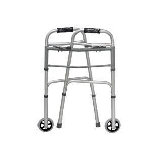 Andador con Ruedas Delanteras de Aluminio, Plegable con Dos Botones para Adultos - Product Image 4