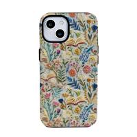 Coque de protection anti-chute brodée de fleurs pour iPhone 17 16 15 14 13 12 11 Pro Max Plus X XR XS Air Filin
