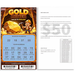 Boletos de Lotería Rasca y Gana con Temática Dorada Personalizados al por Mayor, Servicio de Diseño Gratuito, Impresión Digital - Product Image 3