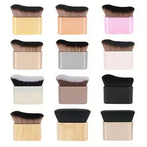 Pinceau Kabuki professionnel pour le maquillage du corps, pour estomper le fond de teint liquide et le correcteur, poils synthétiques haute densité - Product Image 2