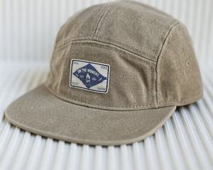 <b>Flat</b> brim Americana style heavy baseball <b>cap</b> for <b>men</b> retro and artistic label washed cotton and linen distressed baseball <b>cap</b> - Product Image 4