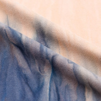 Fournisseurs Professionnels Chinois de Haute Qualité Tissu Polyester DTY Tie-Dye Imprimé Extensible dans les 4 Sens pour Vêtements