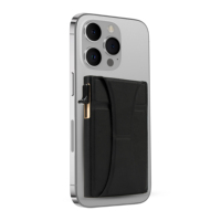 Porte-cartes de crédit vintage 2-en-1 anti-RFID pour portefeuille, en cuir PU, grande capacité, portefeuille magnétique ultra-fin, support de téléphone pliable
