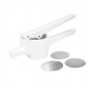 Metaltex Multi Purpose Press With 3 Stainless Steel Inserts For Mashing And Grating - Product Image 2