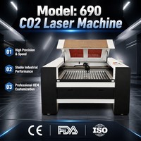 Machine de découpe laser CO2 industrielle professionnelle CNC 6090 à grande vitesse, zone de travail 600*900 mm, certifiée CE
