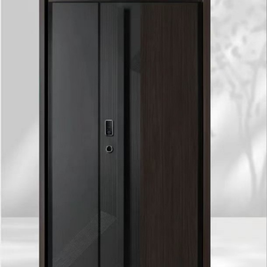 Porte d'entrée en alliage d'aluminium de classe A de haute qualité avec isolation thermique et étanche pour l'entrée du salon. - Product Image 2