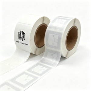 แท็ก RFID สำหรับห้องสมุด ป้องกันการงัดแงะ พิมพ์บาร์โค้ดได้ ใช้กับฉลากหนังสือ แผ่นซีดี สื่อต่างๆ กันน้ำ ตัดแบบไดคัท - Product Image 1