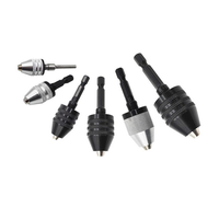 0.6-8mm changement rapide foret mandrin hexagonal adaptateur sans clé convertisseur d'impact plage de serrage trou de forage tournevis outil accessoires