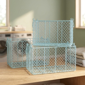 Metal Wire <b>Basket</b> set of 3 pcs - Product Image 4