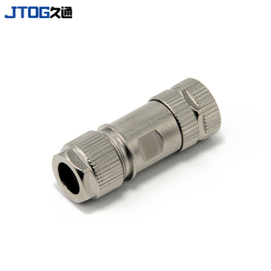 M12 X Code 8pin Đầu Nối Lắp Ráp Được Bảo Vệ Bằng Kim Loại Thẳng - Product Image 3