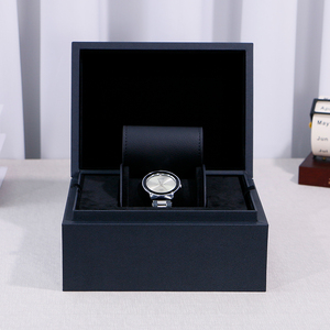 Sang Trọng Biểu Tượng Tùy Chỉnh In Quảng Trường Bản Lề Nắp Hộp Đồng Hồ EVA Bọt Gối Chèn Thanh Lịch Bao Bì Giấy Trường Hợp Quà Tặng Cho Đồng Hồ - Product Image 3