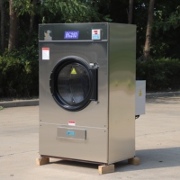 Penggunaan Komersial Pengering Pakaian Otomatis Penuh dari Baja Tahan Karat 20kg dengan Pemanas Uap Listrik Gas untuk Laundry Komersial.