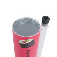 Conteneur à sushi jetable écologique en papier de 50 ml, tube d'emballage à sushi personnalisable, accessoire de fabrication de sushi pour la restauration
