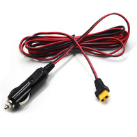 Kabel Pengisi Daya 16AWG XT60 Female ke Cigarette Lighter Male untuk Perangkat Pengisian Baterai