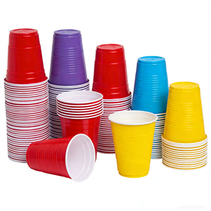 Gobelets jetables en PP de 16 oz - Gobelets à bière colorés sans BPA pour les fêtes - Gobelets en plastique PS - Product Image 4