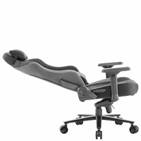 Chaise de jeu en tissu pour la maison, chaise de gamer avec accoudoirs 4D réglables, chaise PC confortable, chaise de jeu moderne