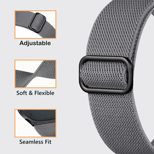 Bracelet de montre en nylon élastique à motif ondulé pour Samsung Galaxy Watch 8 Band 40mm 44mm/8 Classic 46 mm, respirant et tendance, bracelet de 22 mm - Product Image 3