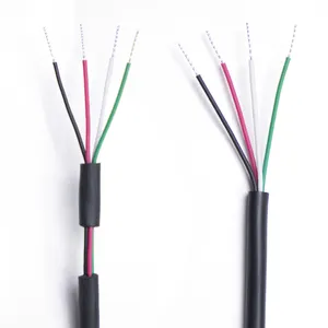 Kabel konduktor kawat tembaga 28 26 24 22 20 18 AWG 4 core kabel sinyal fleksibilitas tinggi