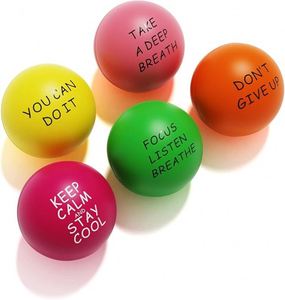Custom Inspirational Stress Relief Balls Motivational Stress Ball Encouraging Balls <b>Therapy</b> Fidget Relief Toys for Promotion - Product Image 1