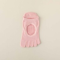 Chaussettes de yoga Bioserica Era, courtes, d'été, sans doigts, antidérapantes, chaussettes de pilates professionnelles, chaussettes à cinq doigts, chaussettes de fitness
