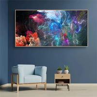 Populaire moderne maison décoration murale abstraite nuage mer toile art peinture couleur impression affiche artiste décoration murale caractéristiques