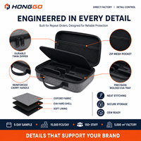 Étui de rangement EVA personnalisé, fabrication OEM ODM, étui de transport pour microphone et équipement audio, organisateur de voyage, étui EVA personnalisé, étui de rangement EVA