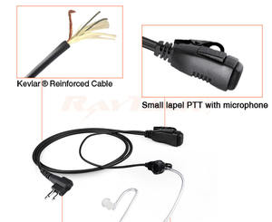 Écouteur de radio bidirectionnelle RAYTALK avec interface 3,5 mm, écouteur filaire pour talkie-walkie, pour les services <span class=keywords><strong>secrets</strong></span> - Product Image 5